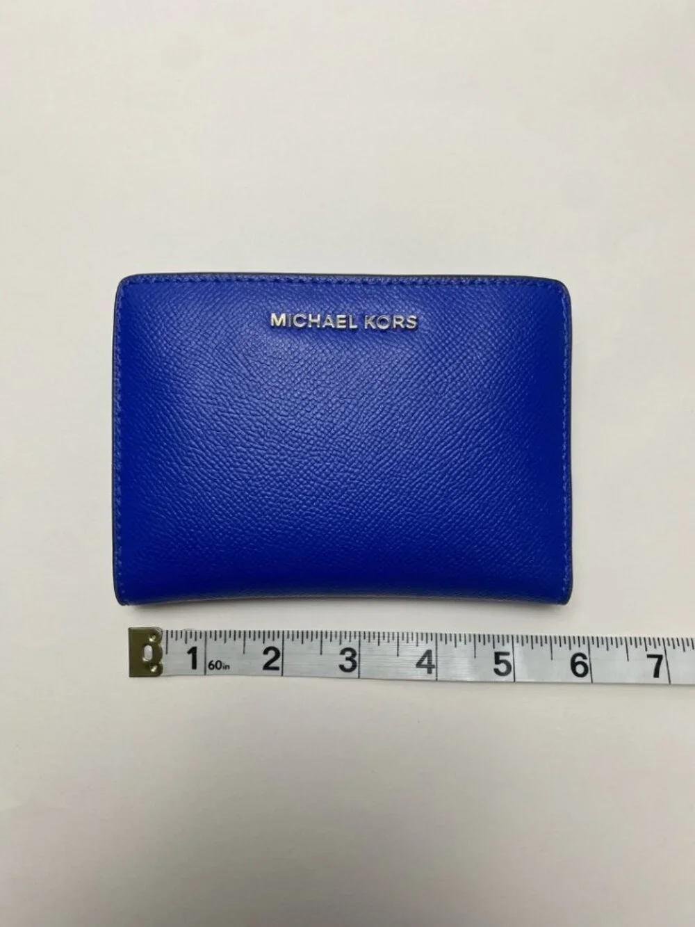 Michael Kors Blue Saffiano Leather Wallet - Picture 10 of 11